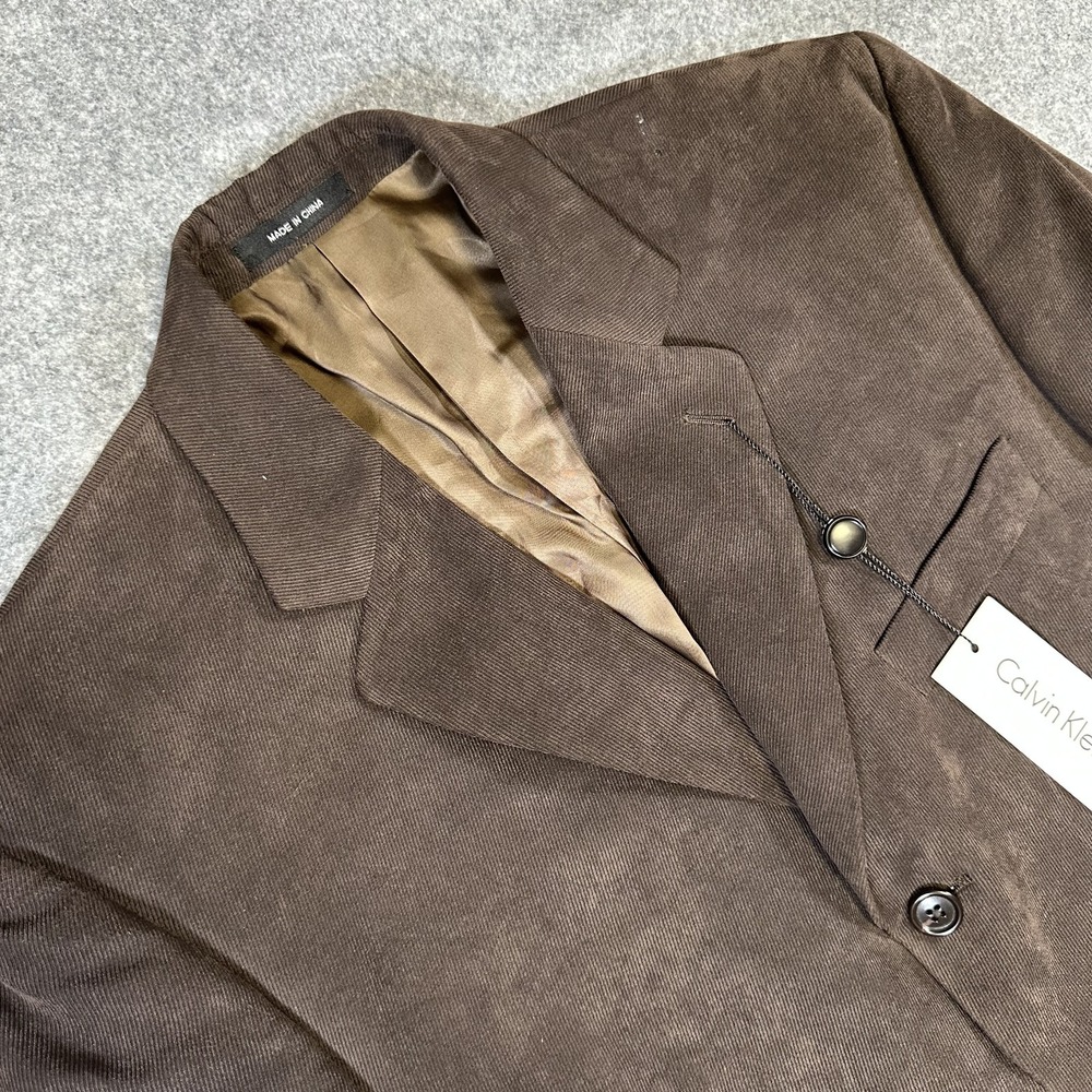Calvin Klein Blazer Mens 40S Corduroy Suit Jacket Sport Coat Macy's Polyester